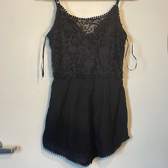 SOLD Offline New Black Ambiance Romper. Can be worn two ways. Ships in Gift Box - Picture 3 of 16